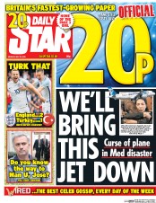 Daily Star (UK) Newspaper Front Page for 23 May 2016