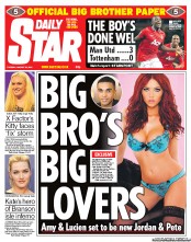 Daily Star (UK) Newspaper Front Page for 23 August 2011