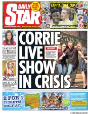 Daily Star (UK) Newspaper Front Page for 23 September 2015