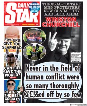 Daily Star (UK) Newspaper Front Page for 23 September 2021
