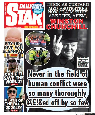 Daily Star Newspaper Front Page (UK) for 23 September 2021