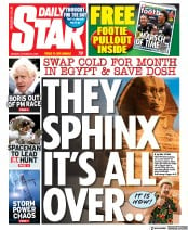 Daily Star (UK) Newspaper Front Page for 24 October 2022