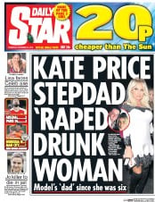 Daily Star (UK) Newspaper Front Page for 24 November 2016