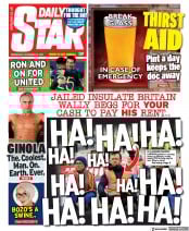 Daily Star (UK) Newspaper Front Page for 24 November 2021