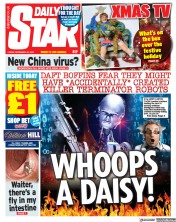 Daily Star front page for 24 November 2023