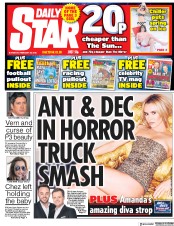 Daily Star (UK) Newspaper Front Page for 24 February 2018