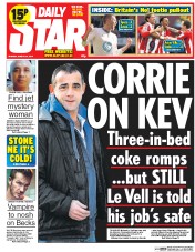 Daily Star (UK) Newspaper Front Page for 24 March 2014