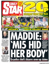 Daily Star (UK) Newspaper Front Page for 24 April 2017