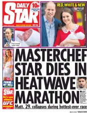 Daily Star (UK) Newspaper Front Page for 24 April 2018