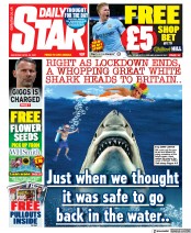 Daily Star (UK) Newspaper Front Page for 24 April 2021