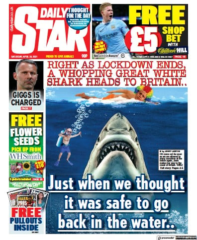 Daily Star Newspaper Front Page (UK) for 24 April 2021
