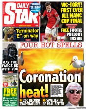 Daily Star (UK) Newspaper Front Page for 24 April 2023