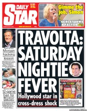 Daily Star (UK) Newspaper Front Page for 24 May 2012