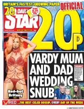 Daily Star (UK) Newspaper Front Page for 24 May 2016