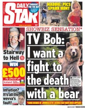 Daily Star (UK) Newspaper Front Page for 24 May 2023