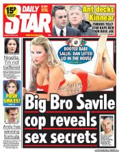 Daily Star (UK) Newspaper Front Page for 24 June 2013