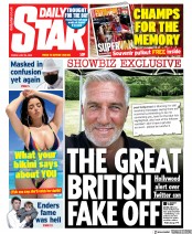 Daily Star (UK) Newspaper Front Page for 24 July 2020