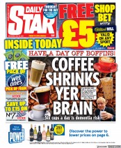 Daily Star (UK) Newspaper Front Page for 24 July 2021