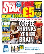 Daily Star (UK) Newspaper Front Page for 24 July 2021