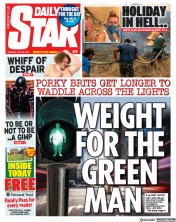 Daily Star (UK) Newspaper Front Page for 24 July 2023