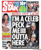 Daily Star (UK) Newspaper Front Page for 24 August 2020