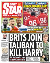 Daily Star (UK) Newspaper Front Page for 24 September 2012