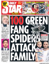 Daily Star Newspaper Front Page (UK) for 24 September 2014
