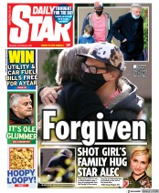 Daily Star (UK) Newspaper Front Page for 25 October 2021