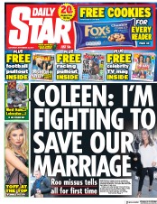 Daily Star (UK) Newspaper Front Page for 25 November 2017
