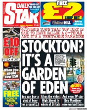 Daily Star front page for 25 November 2023