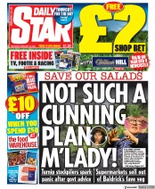 Daily Star (UK) Newspaper Front Page for 25 February 2023