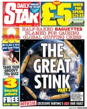 Daily Star (UK) Newspaper Front Page for 25 March 2023