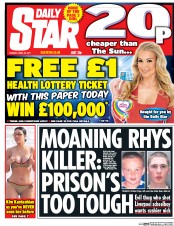 Daily Star (UK) Newspaper Front Page for 25 April 2017