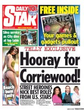 Daily Star (UK) Newspaper Front Page for 25 April 2019