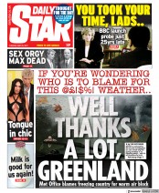 Daily Star (UK) Newspaper Front Page for 25 May 2021