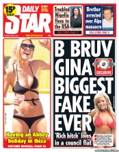 Daily Star (UK) Newspaper Front Page for 25 June 2013