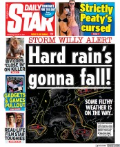 Daily Star (UK) Newspaper Front Page for 25 August 2022