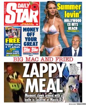 Daily Star (UK) Newspaper Front Page for 26 October 2019
