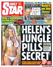 Daily Star (UK) Newspaper Front Page for 26 November 2012