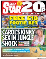 Daily Star (UK) Newspaper Front Page for 26 November 2016