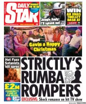 Daily Star (UK) Newspaper Front Page for 26 November 2019
