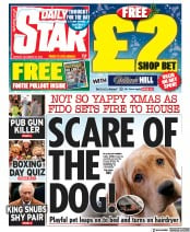 Daily Star (UK) Newspaper Front Page for 26 December 2022