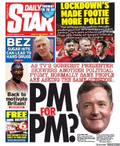 Daily Star (UK) Newspaper Front Page for 26 January 2021