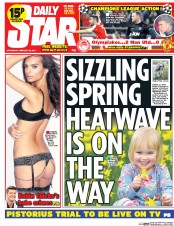 Daily Star Newspaper Front Page (UK) for 26 February 2014