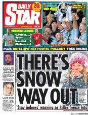 Daily Star (UK) Newspaper Front Page for 26 February 2018