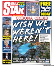 Daily Star (UK) Newspaper Front Page for 26 February 2020