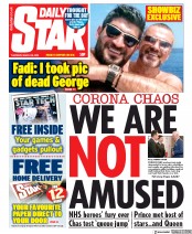 Daily Star (UK) Newspaper Front Page for 26 March 2020