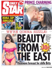 Daily Star (UK) Newspaper Front Page for 26 April 2018