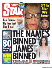Daily Star (UK) Newspaper Front Page for 26 April 2019