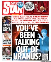 Daily Star (UK) Newspaper Front Page for 26 May 2021